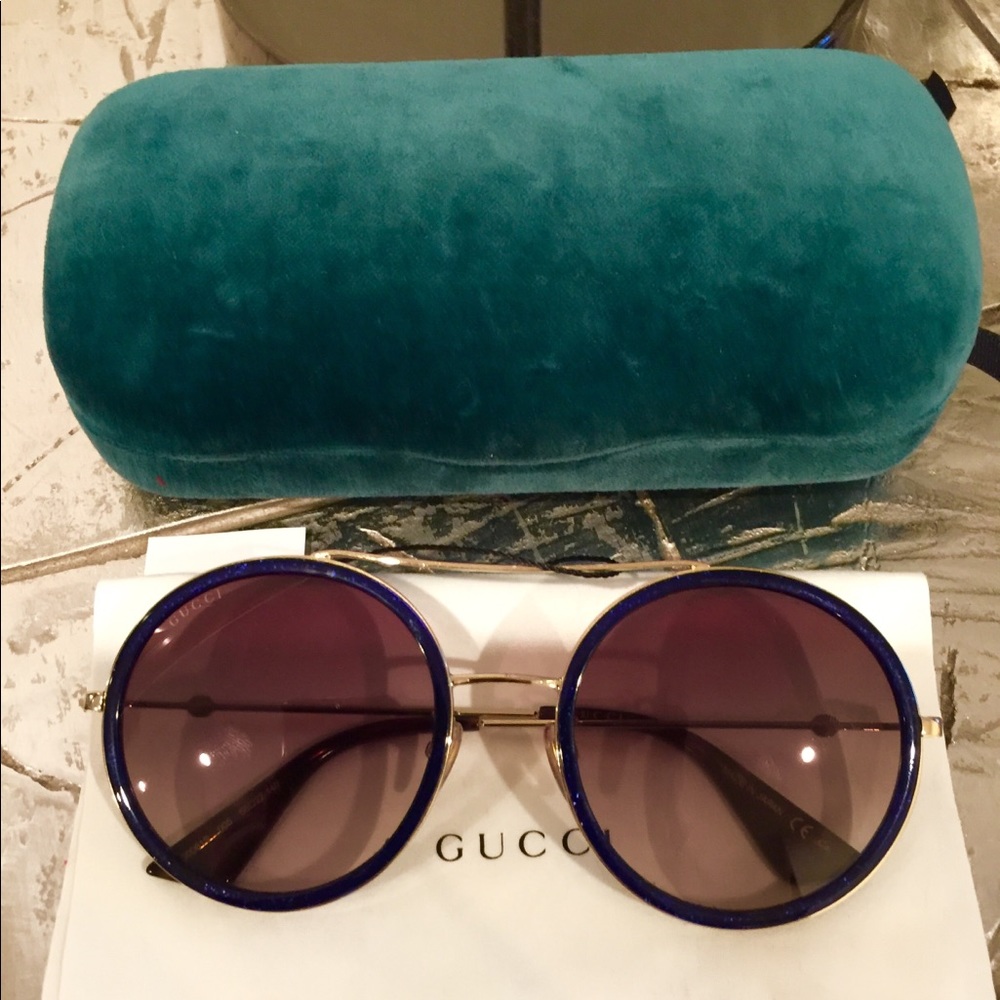 Authentic Gucci round sunglasses - Picture 7 of 8